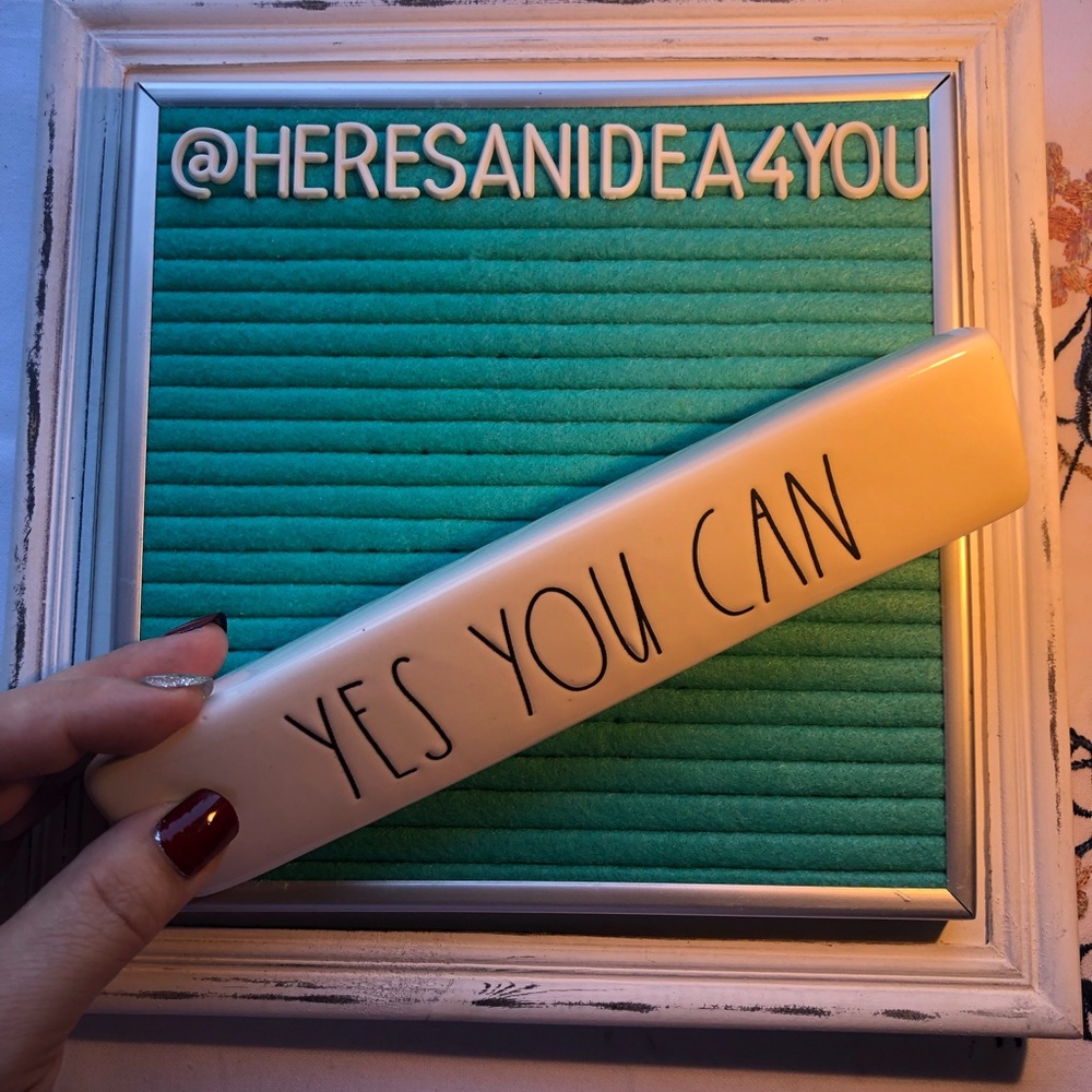 YES YOU CAN desk sign